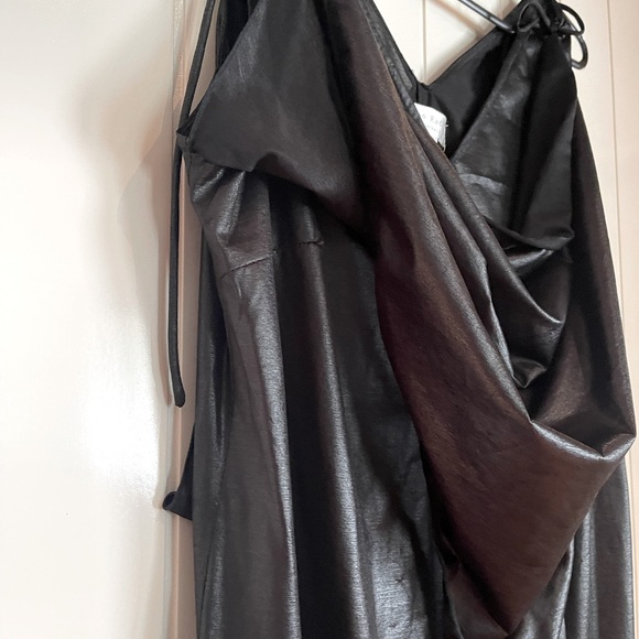 Boo Radley boho leather look dress/ties to adjust the look/style of dress S14 - Picture 9 of 14